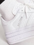 Фото #3 товара adidas Originals Gazelle Bold platform trainers in triple white
