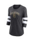 ფოტო #3 პროდუქტის Men's Heather Charcoal Vegas Golden Knights Special Edition 2.0 Barn Burner 3/4 Sleeve T-shirt
