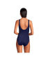 Фото #2 товара Women's Chlorine Resistant High Leg Soft Cup Tugless Sporty One Piece Swimsuit