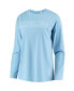 Фото #3 товара Women's Carolina Blue North Carolina Tar Heels Tonal Block Vintage-Like Wash Long Sleeve T-shirt