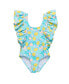 ფოტო #1 პროდუქტის Lemon Drops Wide Frill Swimsuit