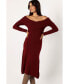 ფოტო #1 პროდუქტის Women's Deena Off Shoulder Midi Dress