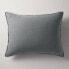 Фото #1 товара Наволочка Casaluna King Euro Heavyweight Linen Blend Throw Pillow Dark Gray