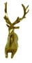 Skulptur Hirsch Sitzend Gold