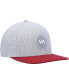 Фото #3 товара Men's Heather Gray, Red Patch Adjustable Snapback Hat
