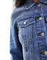 Фото #3 товара Vero Moda denim jacket in medium blue wash