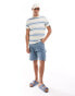 Фото #3 товара ASOS DESIGN standard t-shirt in blue & beige stripe