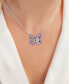 Amethyst Openwork Butterfly 18" Pendant Necklace (1-1/5 ct. t.w.) in Sterling Silver