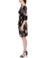 Фото #3 товара Платье-чехол Robbie Bee с цветочным принтом и узлом на боку plus Size 3/4-Рукав