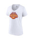 ფოტო #3 პროდუქტის Women's White Virginia Tech Hokies 2022 ACC Men's Basketball Conference Tournament Champions V-Neck T-shirt