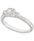 ფოტო #1 პროდუქტის Diamond Engagement Ring (1/2 ct. t.w.) in 14k White Gold