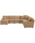 Radley Fabric 6-Piece Chaise Sectional with Wedge, Created for Macy's