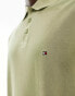 Фото #3 товара Tommy Hilfiger garment dye regular polo in olive green