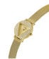 ფოტო #4 პროდუქტის Women's Analog Gold-Tone Stainless Steel Mesh Watch 30mm