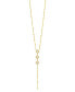 Фото #1 товара Sterling Forever gold-Tone or Silver-Tone Freshwater Pearls Reine Lariat Necklace