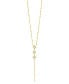 Gold-Tone or Silver-Tone Freshwater Pearls Reine Lariat Necklace