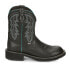 Фото #1 товара Justin Boots Lyla 8 Inch Slip Resistant Embroidered Square Toe Cowboy Booties Wo