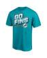 Фото #3 товара Men's Aqua Miami Dolphins Hometown Collection 1st Down T-shirt