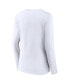 ფოტო #4 პროდუქტის Women's White Los Angeles Rams Super Bowl LVI Champions Long Sleeve V-Neck T-shirt