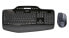 Logitech Wireless Desktop MK710 - Full-size (100%) - Wireless - RF Wireless - QWERTY - Black - Mouse included