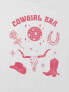 Фото #2 товара Kids Cowgirl Era Graphic Boxy Crop Tee