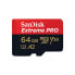 SanDisk Extreme PRO - 64 GB - MicroSDXC - Class 10 - UHS-I - 200 MB/s - 140 MB/s