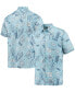 Фото #1 товара Men's Carolina Blue North Carolina Tar Heels Vintage-Like Floral Button-Up Shirt
