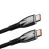 Фото #2 товара Wytrzymały elastyczny kabel do szybkiego ładowania USB-C 100W 1m czarny