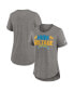 ფოტო #1 პროდუქტის Women's Heather Charcoal Los Angeles Chargers Local Fashion Tri-Blend T-shirt