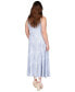 Фото #2 товара Plus Size Printed Sleeveless Maxi Dress