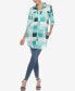 ფოტო #3 პროდუქტის Women's Plaid Tunic Shirt