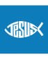 Фото #2 товара Jesus Fish - Small Word Art Tote Bag