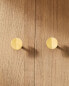 Golden metal door knob pack