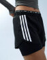 Adidas Running own the run 2 in 1 shorts in black Черный, XS - EU 32-34 - фото #4