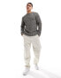 Jack & Jones Essentials ribbed jumper in grey marl