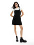 Фото #7 товара Miss Selfridge 2 in 1 bow detail cami dress in black