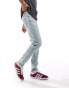 Фото #4 товара River Island tapered jeans in light blue wash