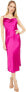 bebe 272808 Women Satin Slip Dress Fuchsia Size SM