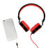 LogiLink HS0049 On-Ear Kopfhörer rot - Headphones