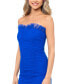 ფოტო #4 პროდუქტის Women's Ruched Ruffled-Neck Sheath Dress