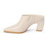 Фото #3 товара Matisse Mccarthy Square Toe Block Heels Mules Womens Off White Dress Casual MCCA