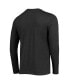 Фото #1 товара Men's Black, Heathered Charcoal Distressed UCF Knights Meter Long Sleeve T-shirt and Pants Sleep Set