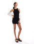 Mango mini jersey dress in black Черный, S - EU 36 - фото #2