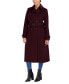 Фото #3 товара Women's Double-Breasted Belted Wool Blend Trench Coat