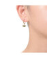 ფოტო #2 პროდუქტის 14K Gold Plated Open Hoop Earrings