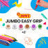 JOVI Jumbo Easy Grip Jar With 72 Triangular Wax Crayons Assorted Colours