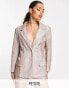 Фото #2 товара Simmi Petite glitter blazer co-ord in rose gold