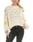 Фото #1 товара Beulah Flower Linen-Blend Sweater Women's All