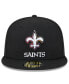 Men's Black New Orleans Saints 2023 NFL Crucial Catch 59FIFTY Fitted Hat