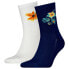 Фото #1 товара LEVI´S UNDERWEAR Placed Flower short socks 2 units
